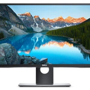 Οθόνη υπολογιστή Dell υπερ-ευκρινή με εντυπωσιακό τοπίο στη οθόνη.