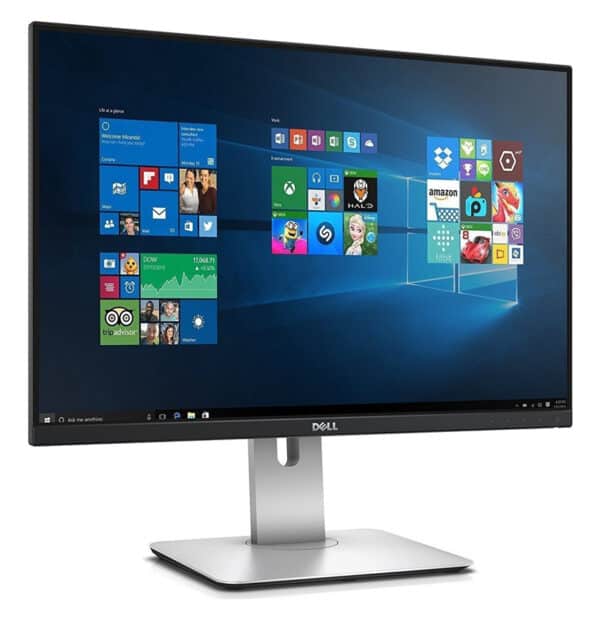 Οθόνη υπολογιστή Dell με Windows 10 και εφαρμογές, ιδανική για εργασία και διασκέδαση.