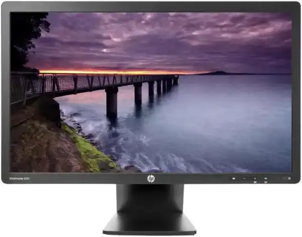 Οθόνη υπολογιστή HP 22" με υψηλή ανάλυση και κομψό σχεδιασμό για εργασία και ψυχαγωγία.