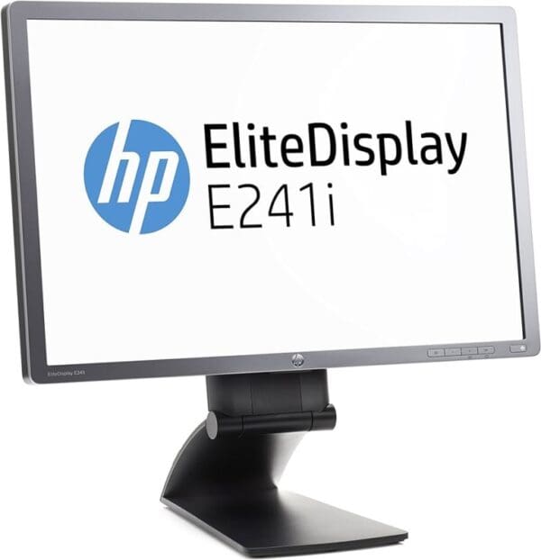 Εκτυπωτής HP EliteDisplay E241i, οθόνη υπολογιστή υψηλής ανάλυσης, άριστη για εργασία και ψυχαγωγία.