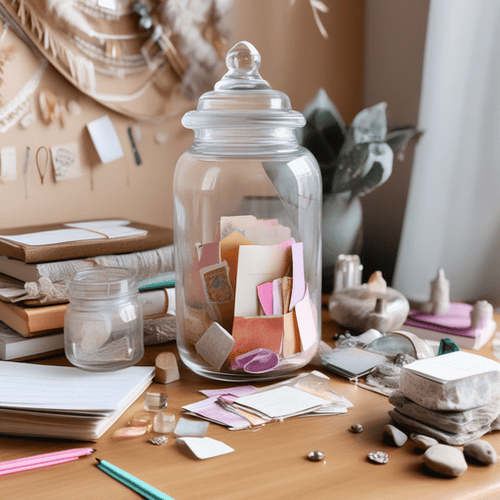 A jar for small notes about things that make you happy: i have 100 more simple things to write in a happy jar to give you a little inspiration.