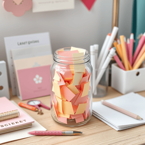 A happy jar is like a journal. The point of a happy jar is that you only include happy thoughts of the day. Find lots of happy jar ideas here