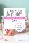 Pinterest pin for the happy jar ideas post