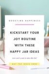 Pinterest pin for the happy jar ideas post