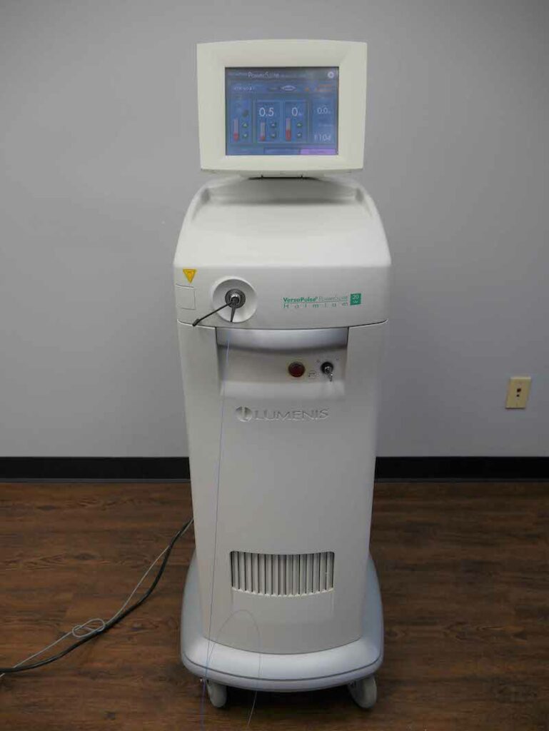 Certified Refurbished 2005 Lumenis Powersuite 20W Laser Machine for sale, Front View | The Laser Agent