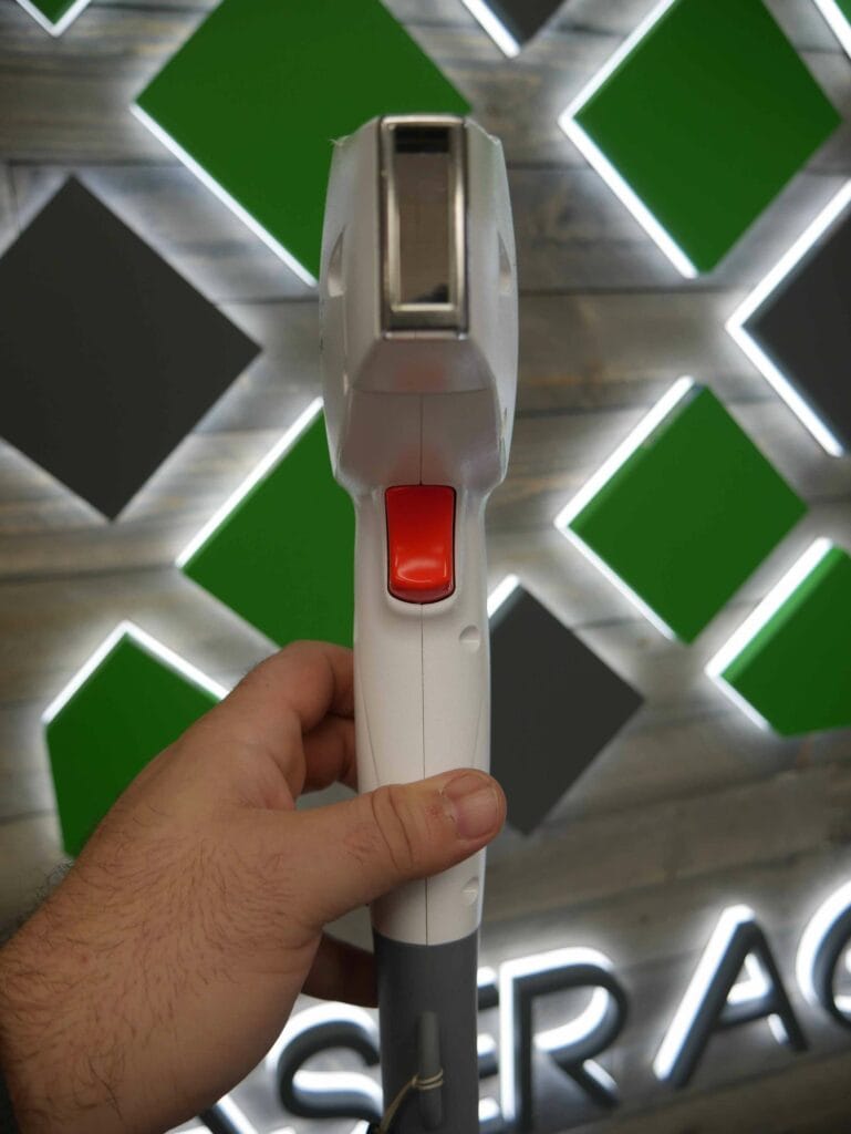 Lutronic Advantage Laser Handpiece Held Close Up