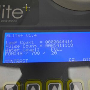 Cynosure Elite Plus Workstation Lamp Count Screen