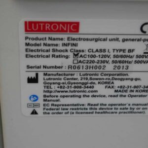 Lutronic Infini Certified pre-owned Laser machine | The Laser Agent
