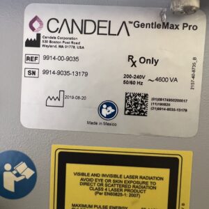 2019 Candela GentleMax Pro Certified pre-owned Laser machine | The Laser Agent