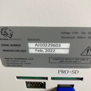 2022 Rohrer Spectrum - Specs