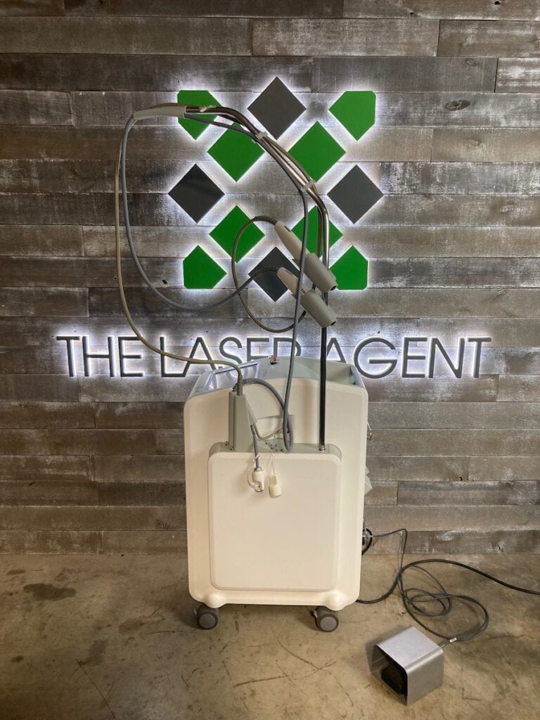 The Laser Agent Cutera Excel V Handpiece Attached