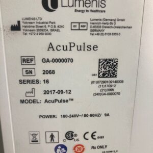 2017 Lumenis Acupulse Info