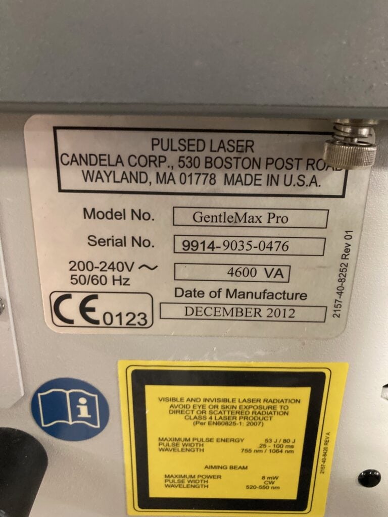 2012 Gentlemax Pro Certified refurbished Laser machine | The Laser Agent