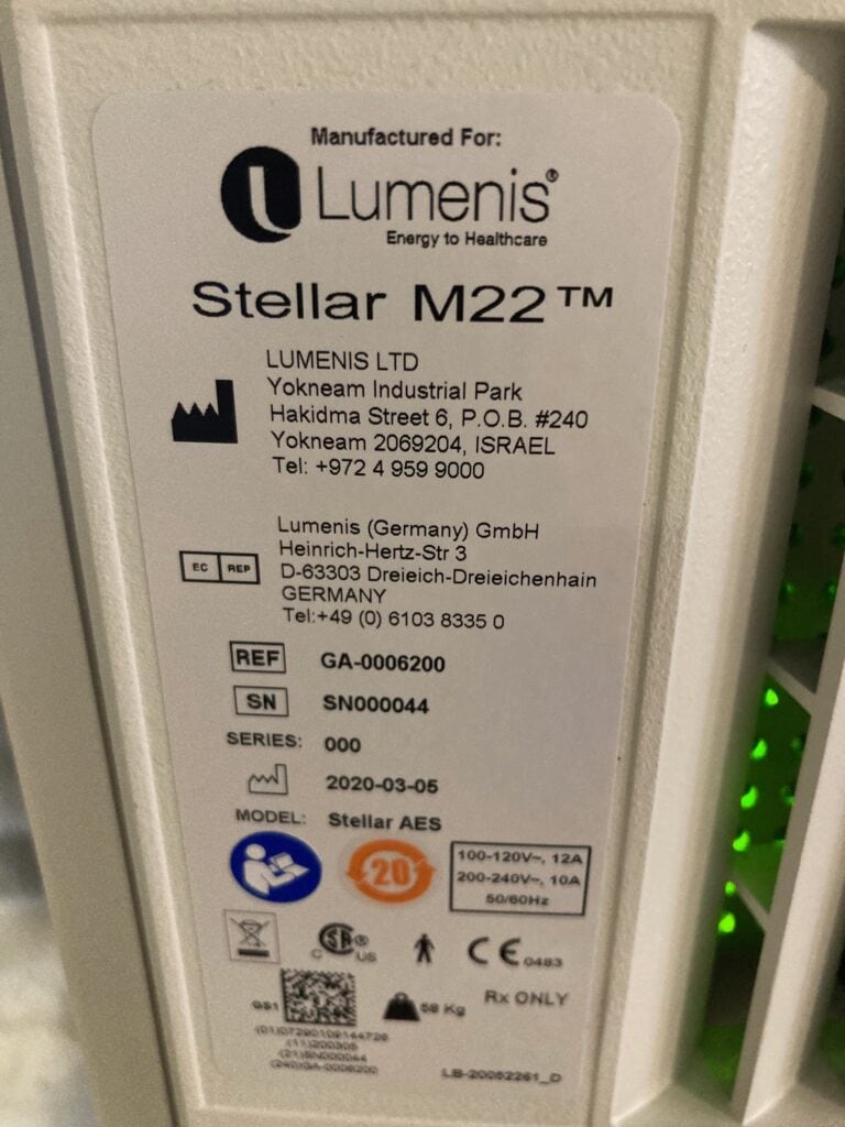 2020 Lumenis Stellar M22 Certified pre-owned Laser machine | The Laser Agent
