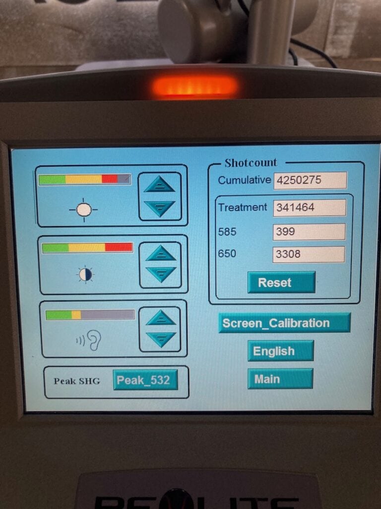 Certified Refurbished 2011 Revlite Laser for sale, Front View | The Laser Agent