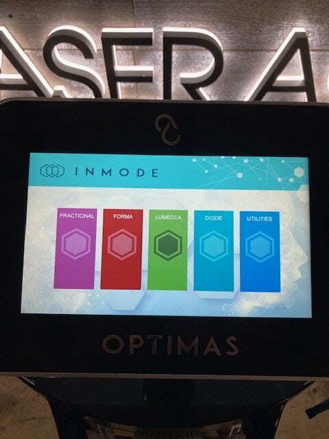 Refurbished 2022 Inmode Optimas front view | The laser Agent