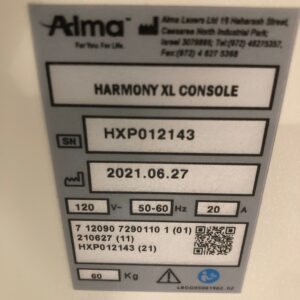 2021 Alma Harmony XL Pro refurbished Laser machine | The Laser Agent