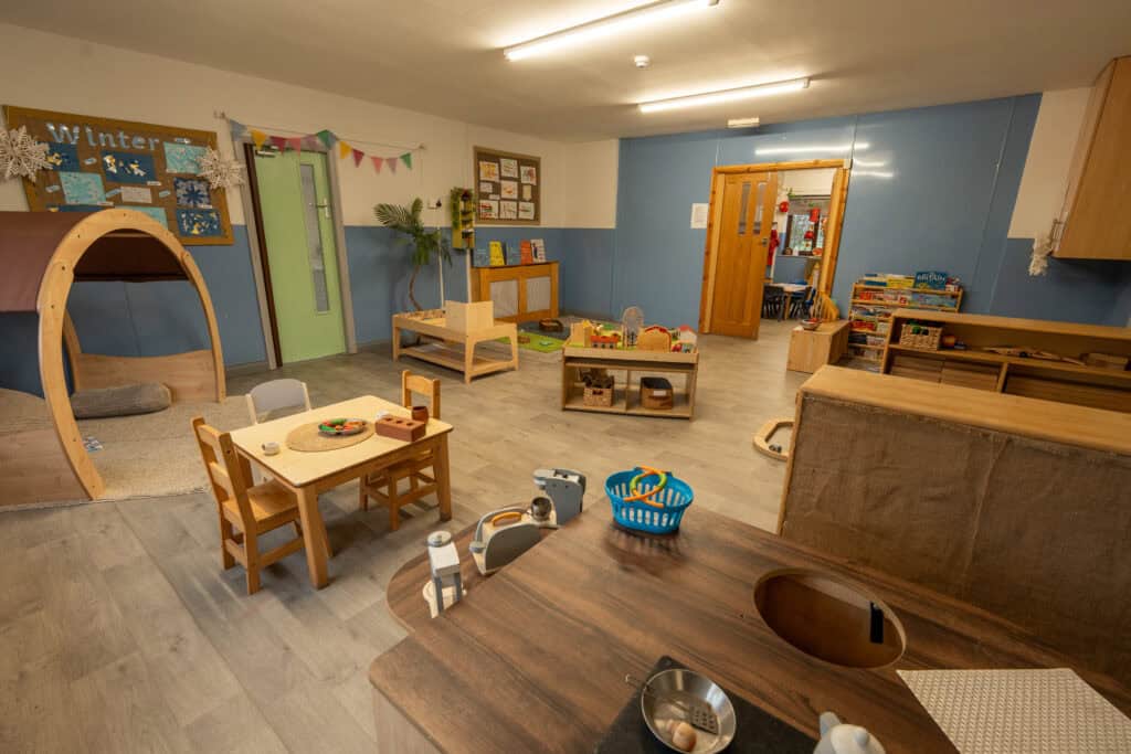 Indoor play area at Thrive Grosvenor House childcare centre.