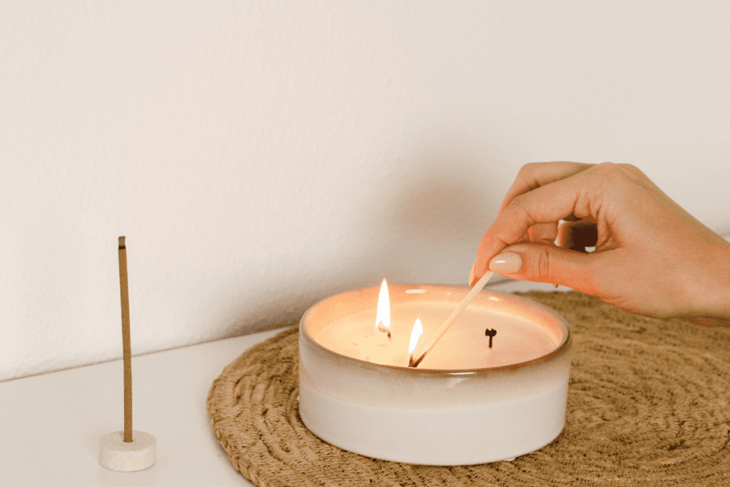 cleaning house candles (1) - Upstairs Downstairs Cleaning Service cleaning house candles