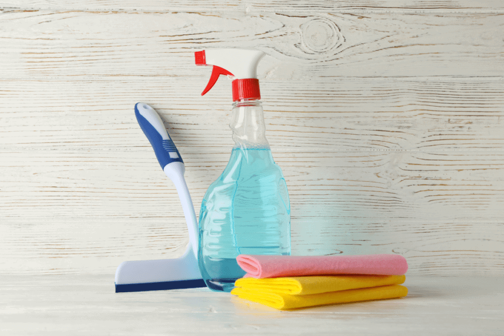 cleaning supplies (1) - Upstairs Downstairs Cleaning Service cleaning supplies