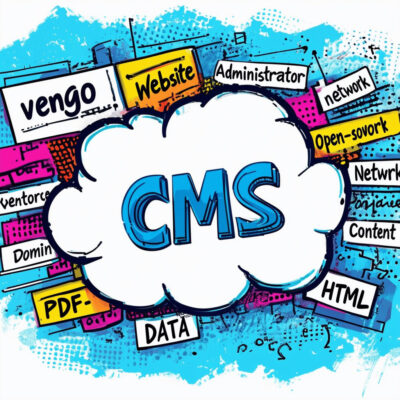 CMS system for websites and content management, efficient management of content.
