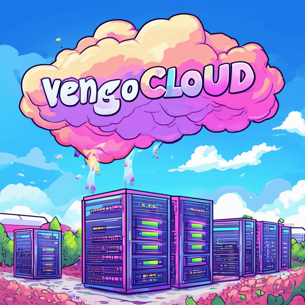 High-performance cloud server infrastructure at Vengo.ch, digital cloud storage, IT hosting, cloud services, secure cloud solutions.