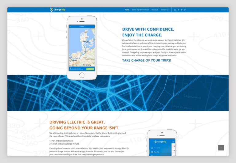 Smartphone con estación de carga en el plano de la ciudad, movilidad eléctrica sostenible, aplicación de carga, respetuoso con el medio ambiente.