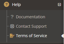 YouthCenter Help Menu