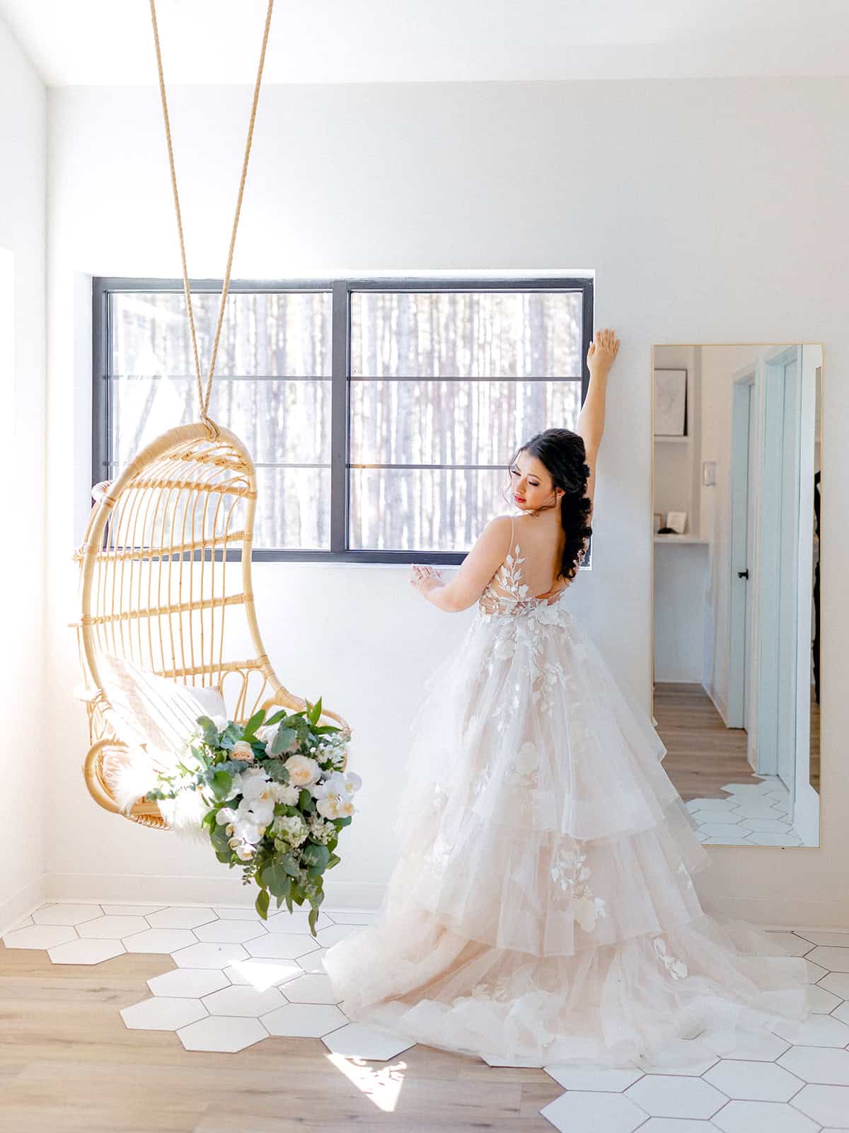 Melissa and Alayna on their wedding day