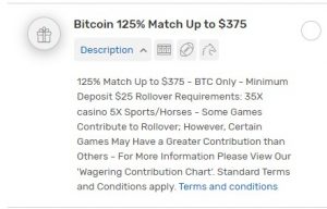 Bovada Bonus Codes 10 Bovada 125% Crypto Bonus - existing customers