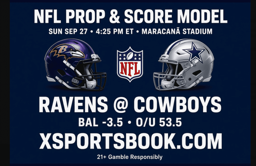 Ravens vs Cowboys Prop Bet Picks 9-27-26 1 Ravens vs Cowboys Prop Bet Picks 9-27-26