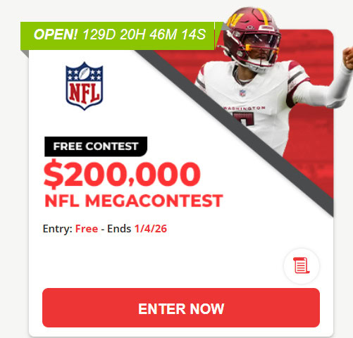 NFL Free $200,000 Mega Contest 2025 1 betonline nfl free mega contest
