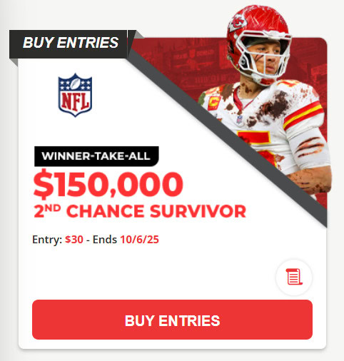 NFL Survivor Contest Cheat Sheet 1 nfl second chance 2025