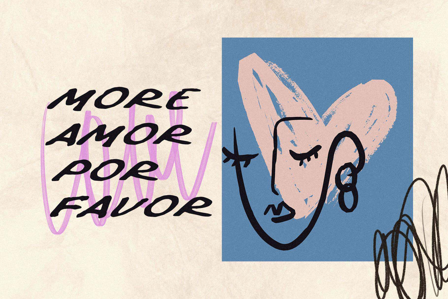 Old poster retro handwriting font - Image 2