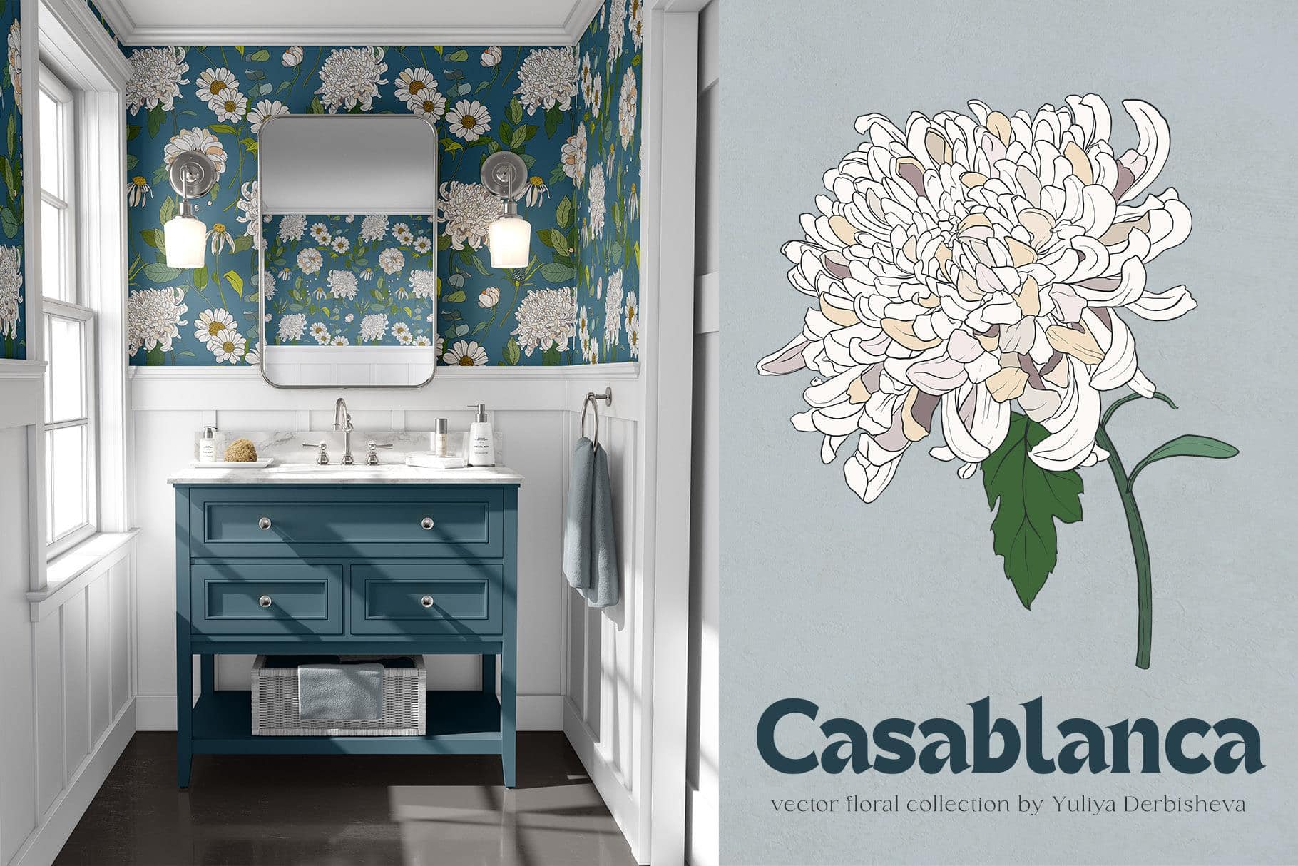 Casablanca Vector Flowers, Posters & Patterns - Image 2