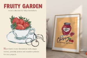 02 Fruits berry garden vector