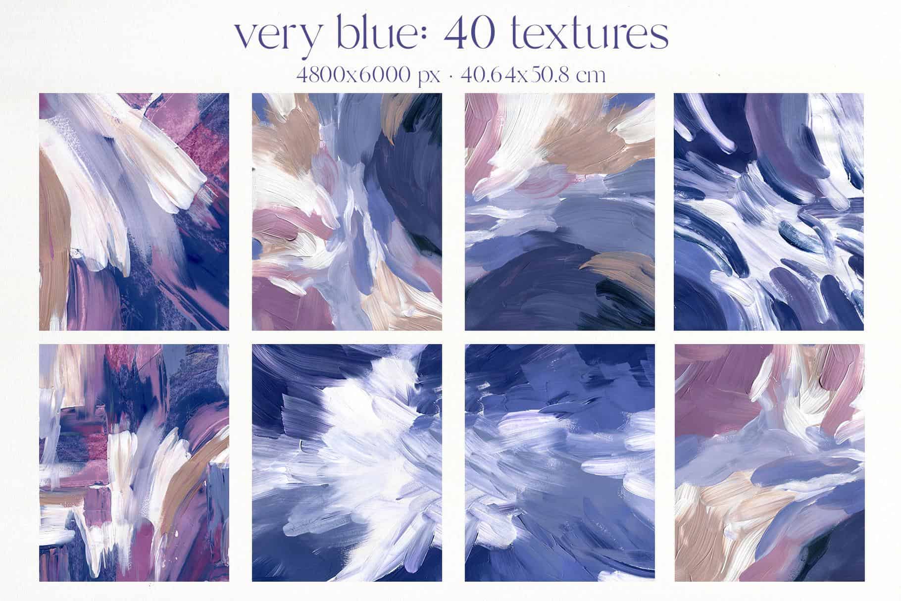 Very Blue abstract texture background for design - Image 3