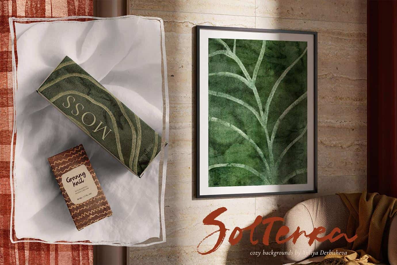 Autumn & Fall Paper Textures – Cozy Watercolor Backgrounds with Stripes, Plaid & Polka Dots | Solterra - Image 5