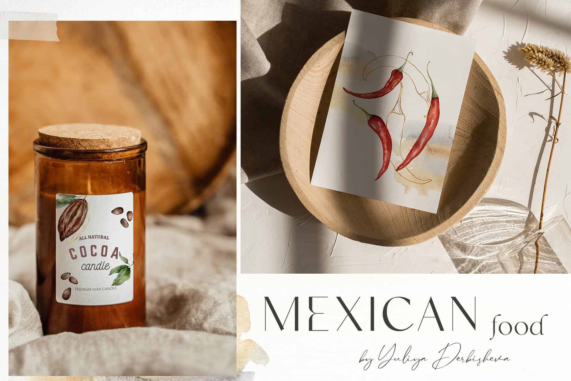 Watercolor Mexican food collection - Image 5