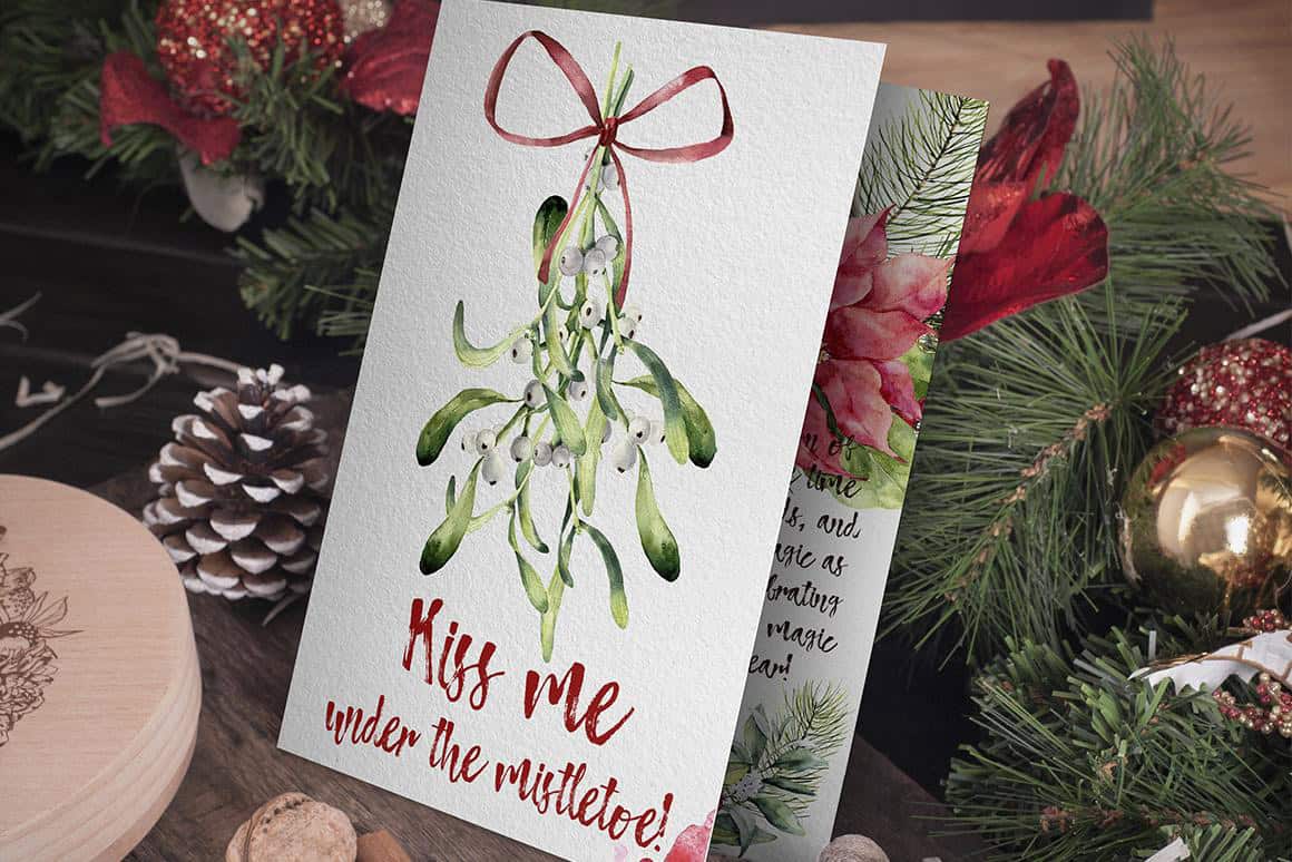 Elegant Christmas watercolor festive illustrations - Image 5