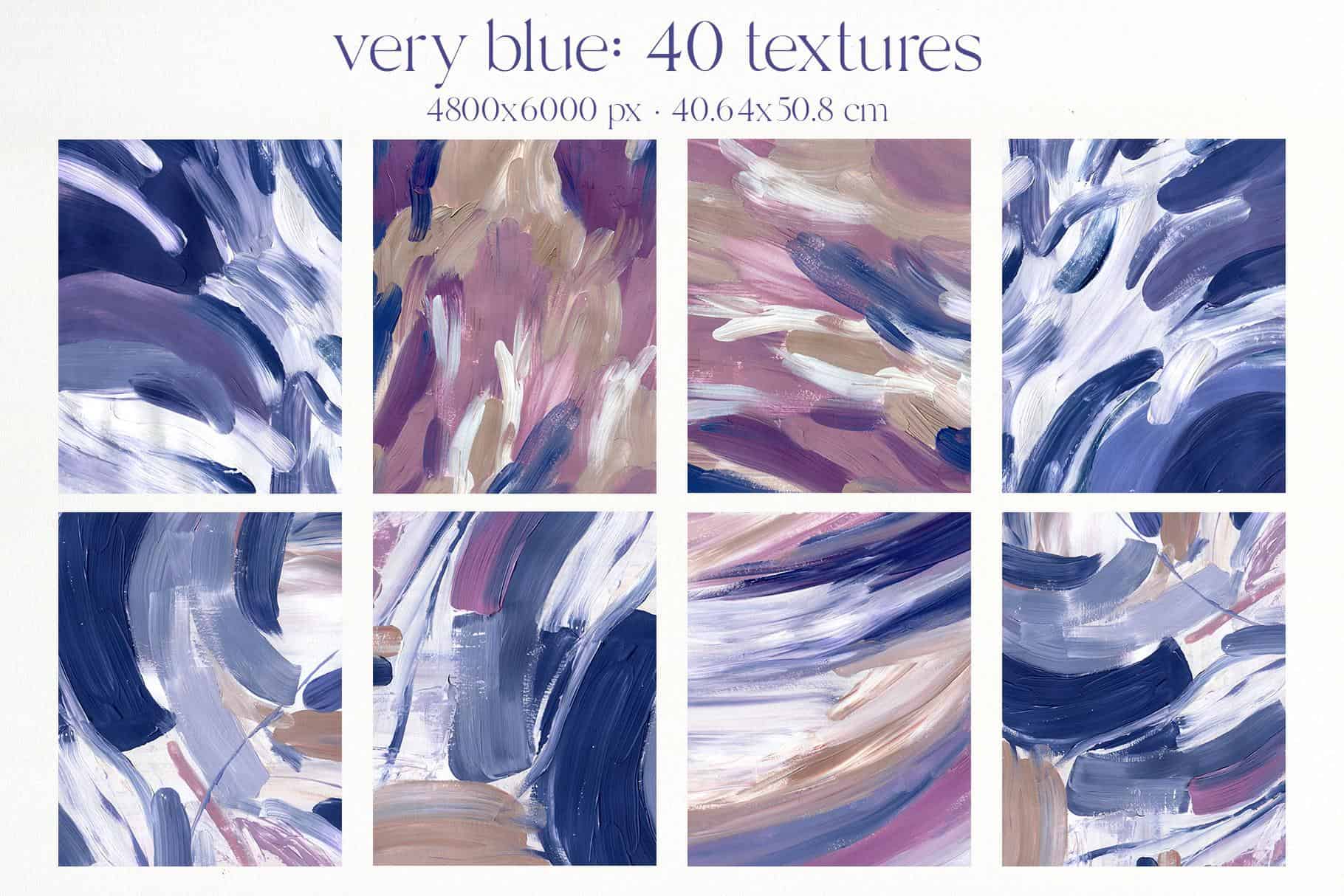 Very Blue abstract texture background for design - Image 5