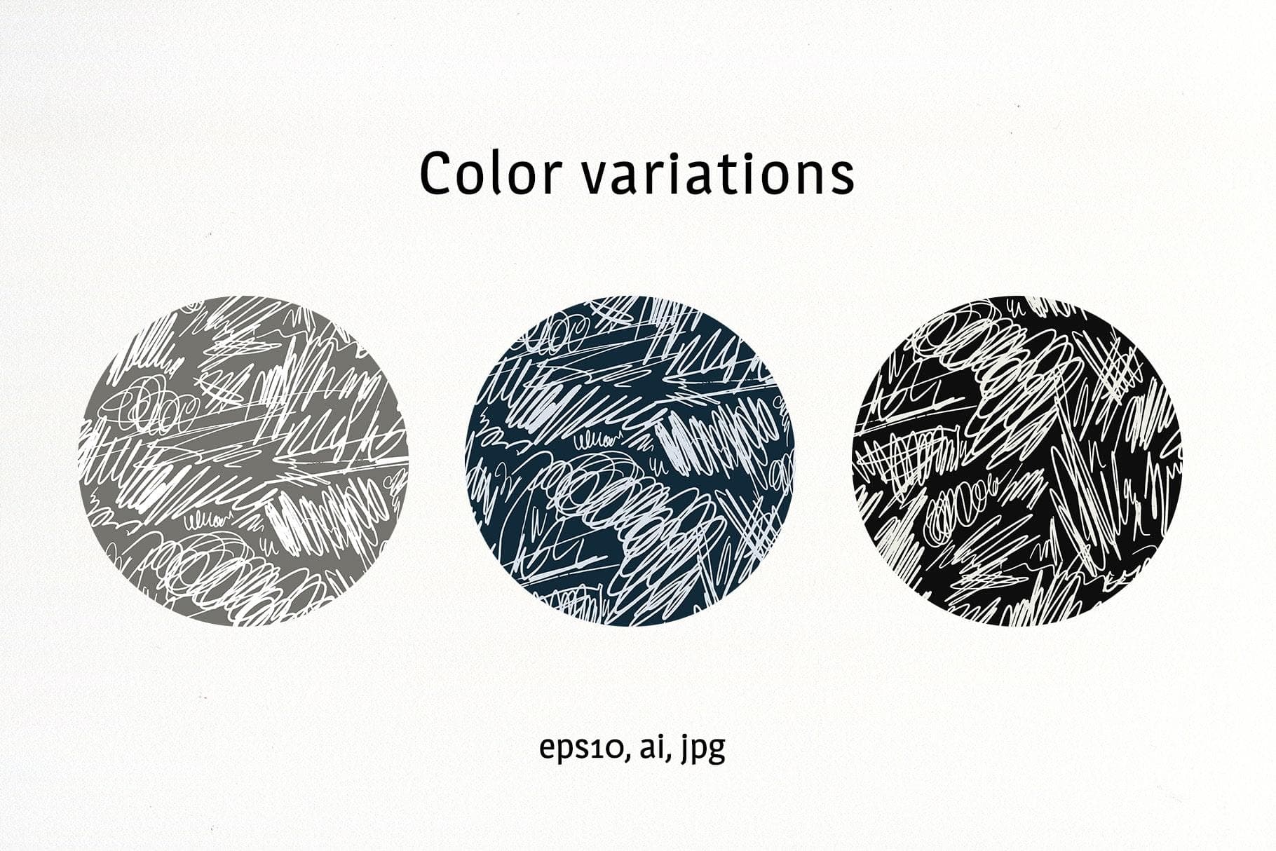 Scribble abstract vector patterns design - Image 5