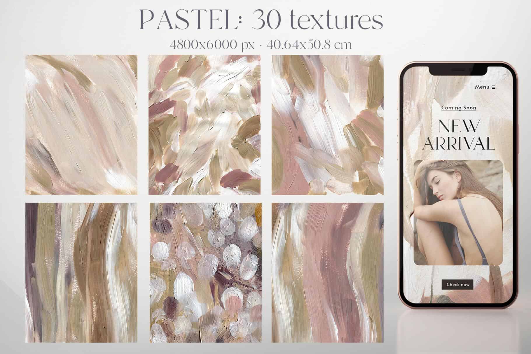 Pastel neutral beige abstract backgrounds & textures for Design - Image 6