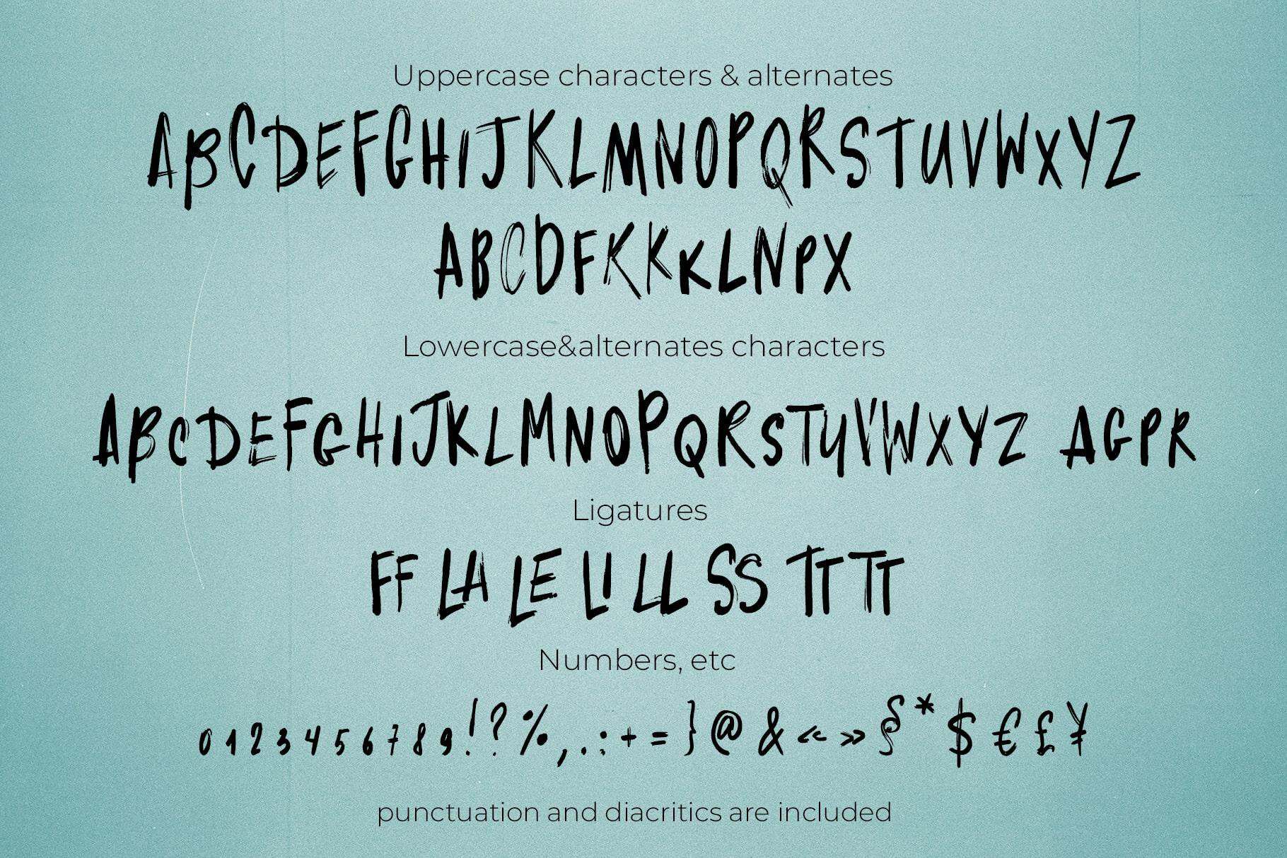 Wild Words marker handwriting font quirky & textured - Image 7