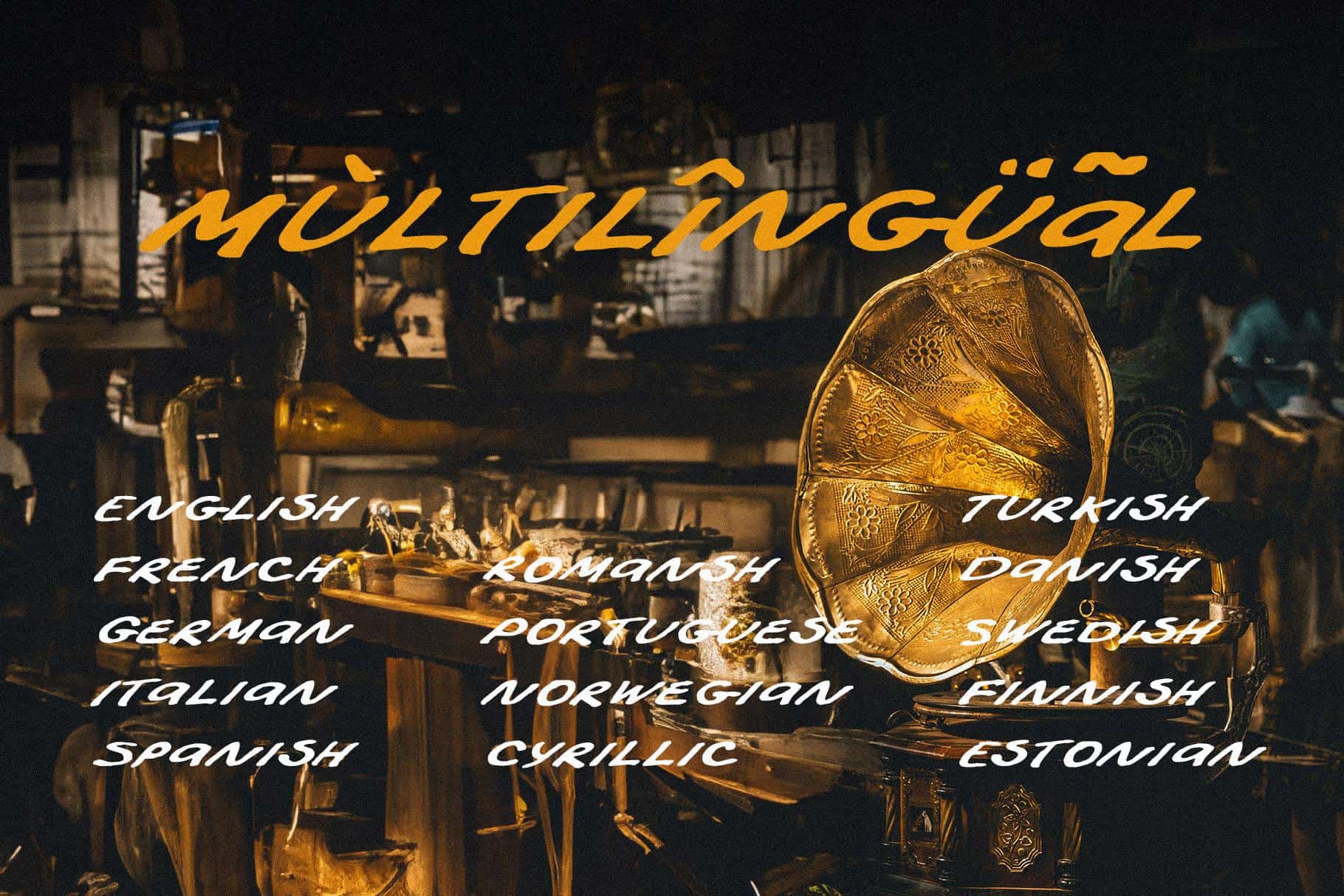 Old poster retro handwriting font - Image 7