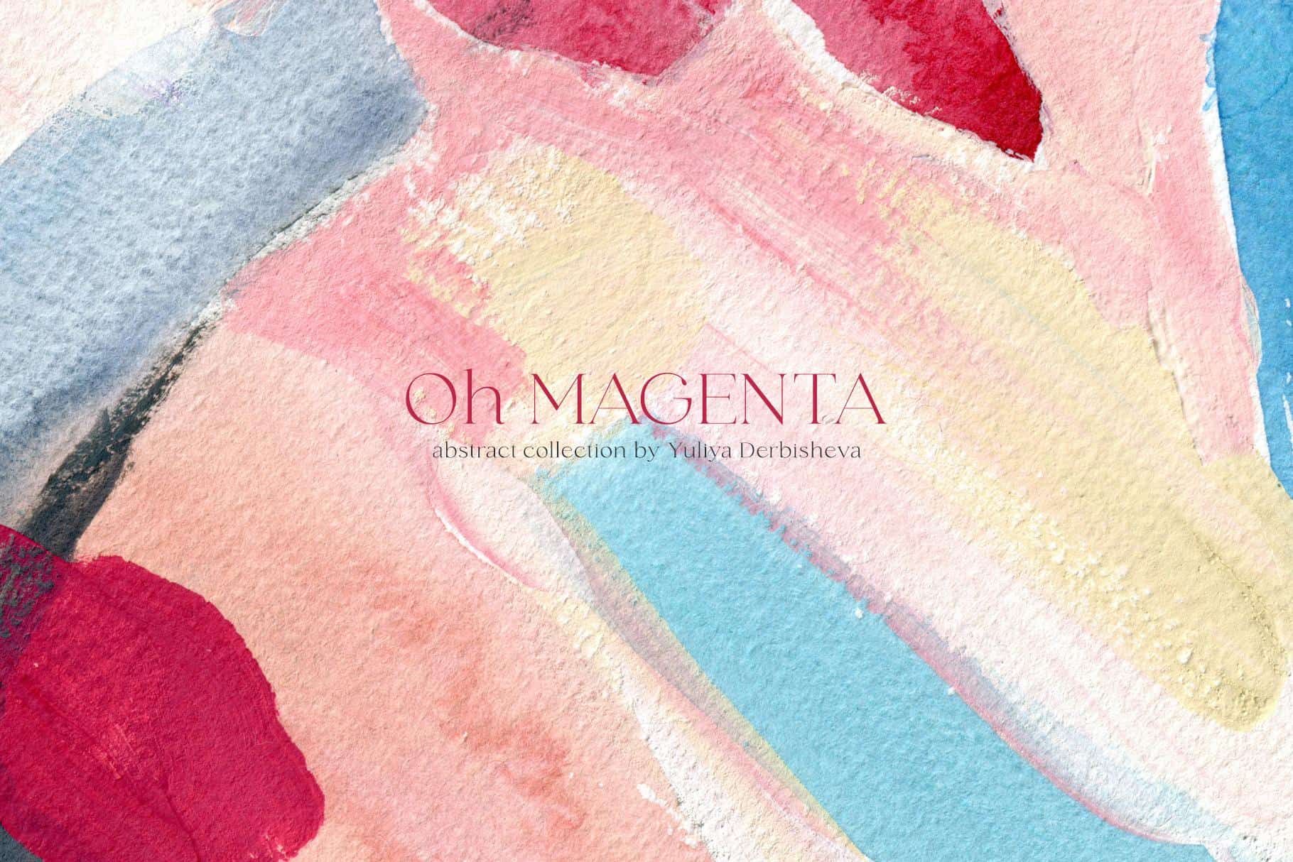 Oh Viva Magenta abstract backgrounds and flowers - Image 7