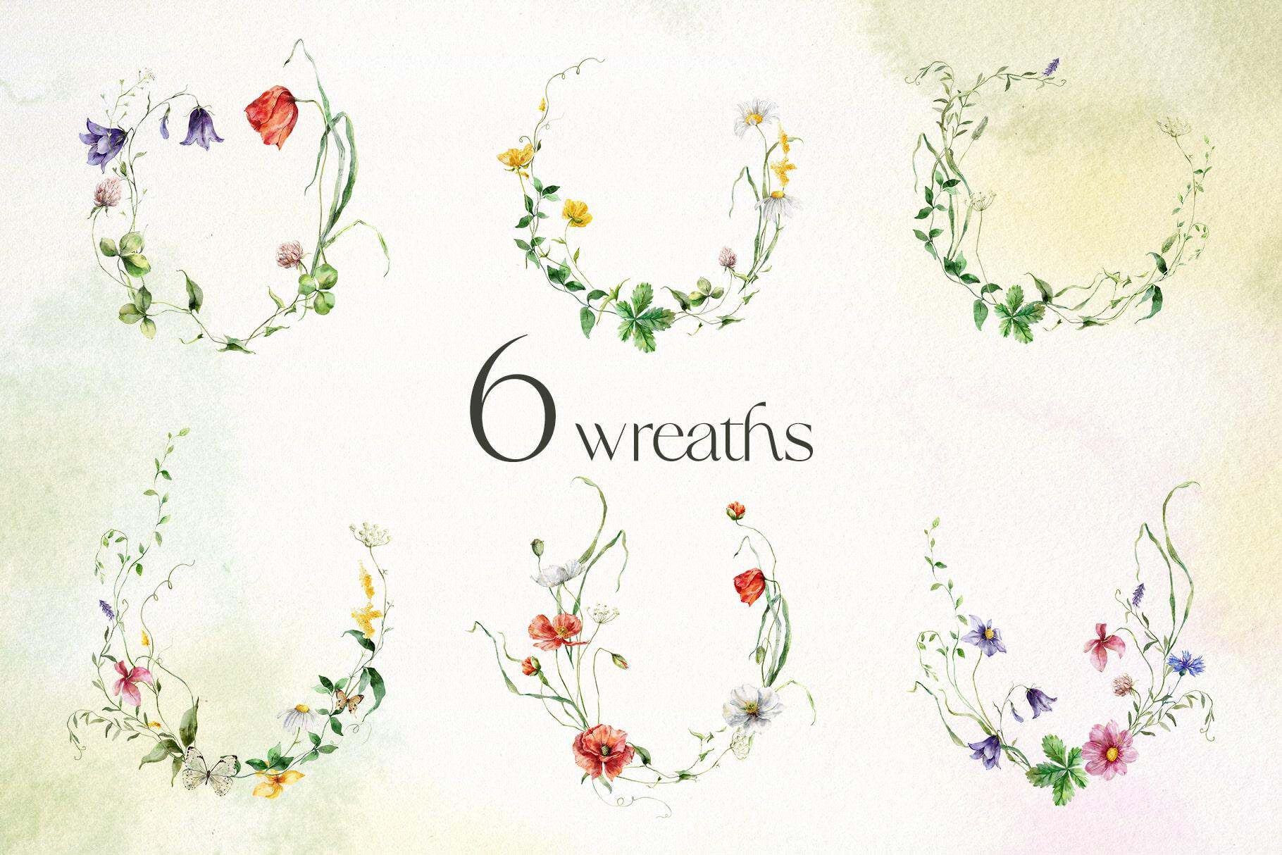 Wildflower poetry watercolor wild flowers illustrations - Image 7