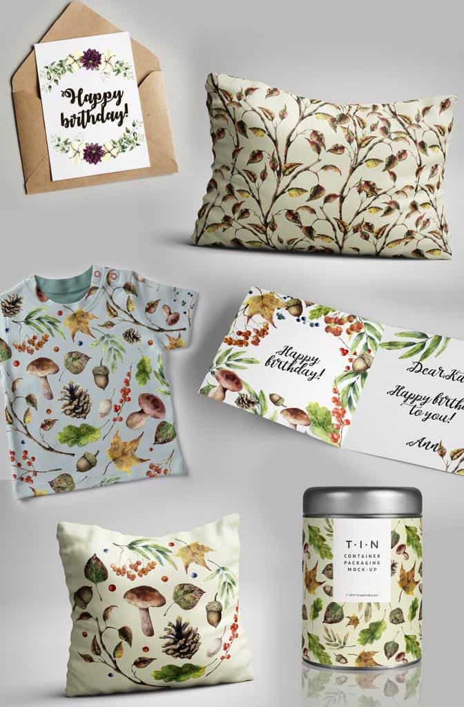 Sounds of Autumn watercolor collection - Image 8