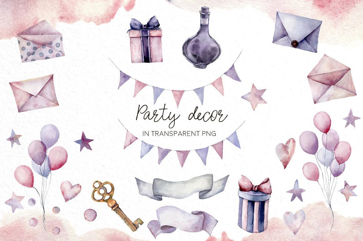 Unicorns: magic party watercolor - Image 8