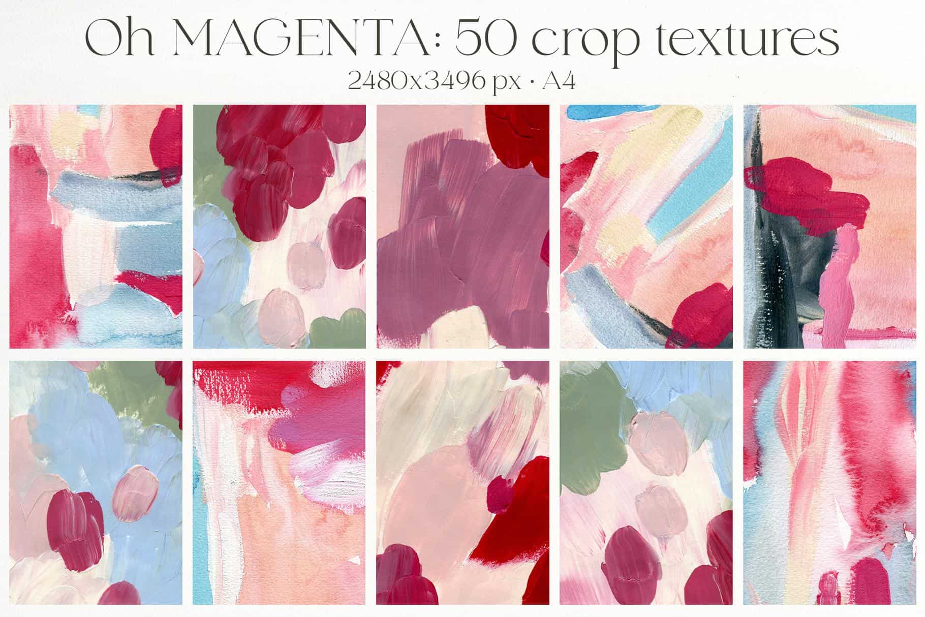 Oh Viva Magenta abstract backgrounds and flowers - Image 8
